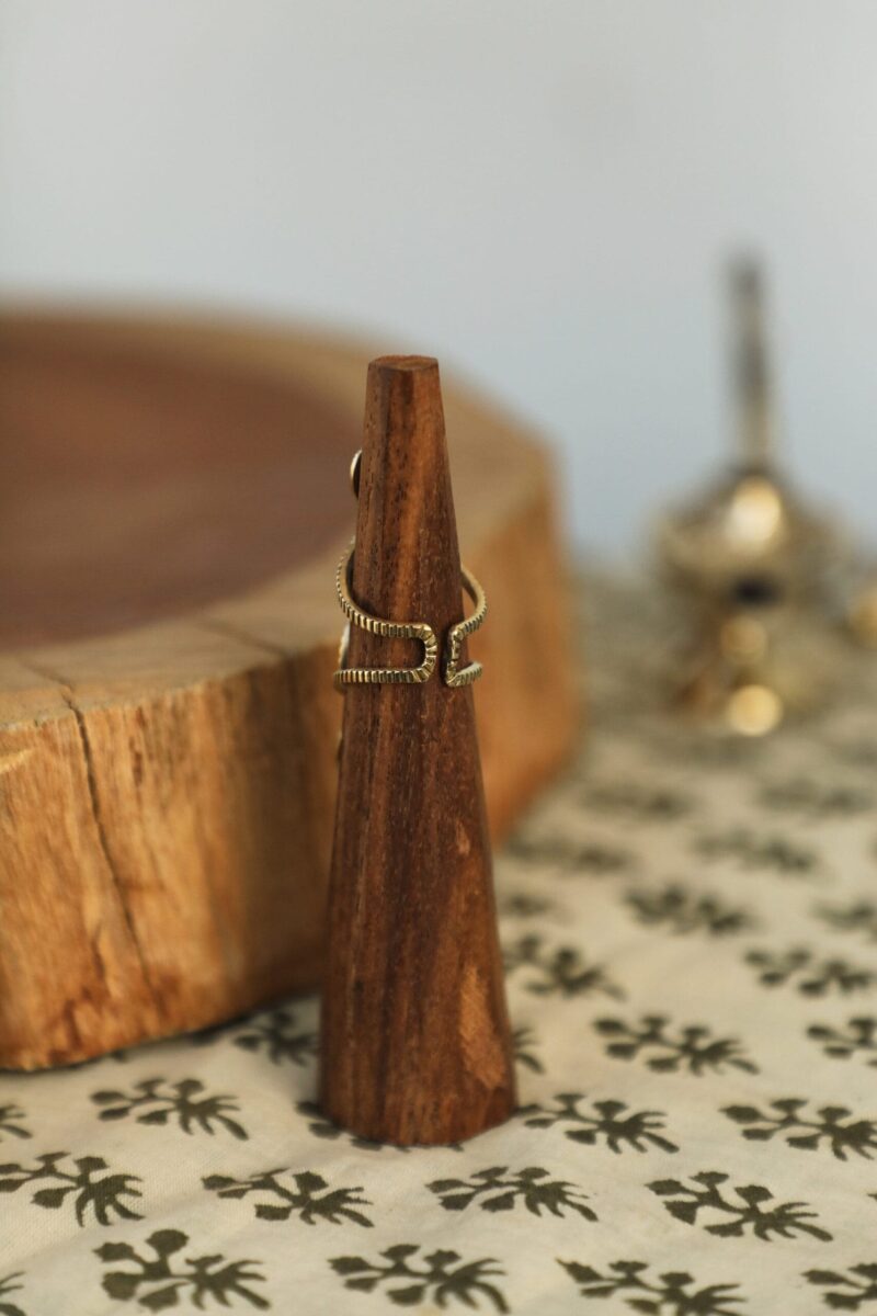 Anillo de Cuarzo Labradorita Dorada