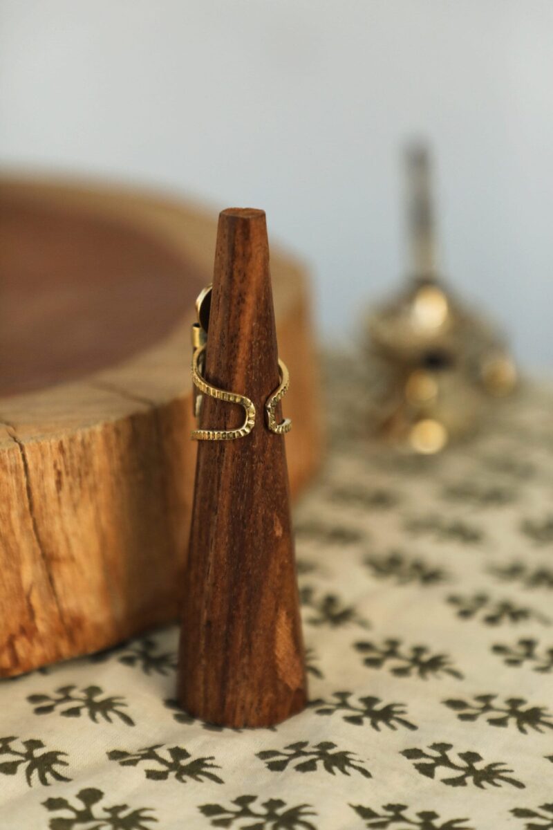 Goldener Mondstein Quarz Ring