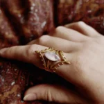 Mondstein Messing Statement Ring