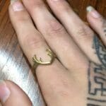 Rentierhorn Ring