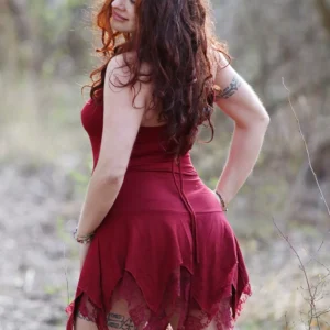 3 Backless Hood Dress