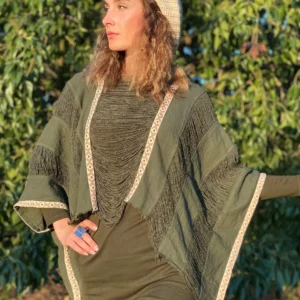 Poncho Hilos de Marfil