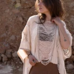Ivory Threads Poncho