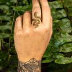 Bague ajustable Serpent