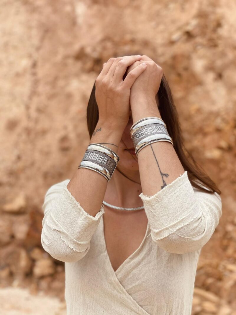 Bracelet manchette tribal