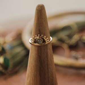 4 Bohemian Eye Symbol Ring