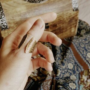 Boho Spiralförmiger Statement-Ring