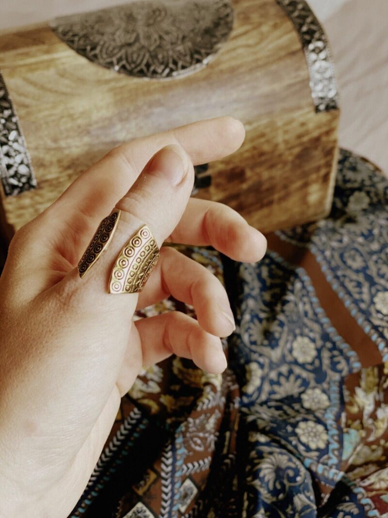 Boho Spiralförmiger Statement-Ring