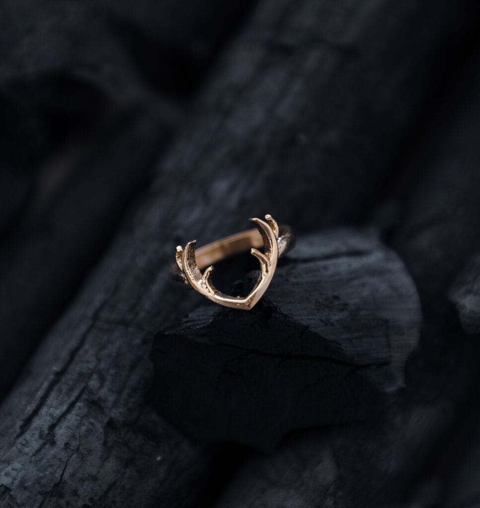 4 Anneau en corne de renne