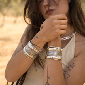 Bracelet manchette tribal