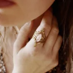 Mondstein Messing Statement Ring