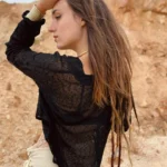 Haut en tricot brise tropicale
