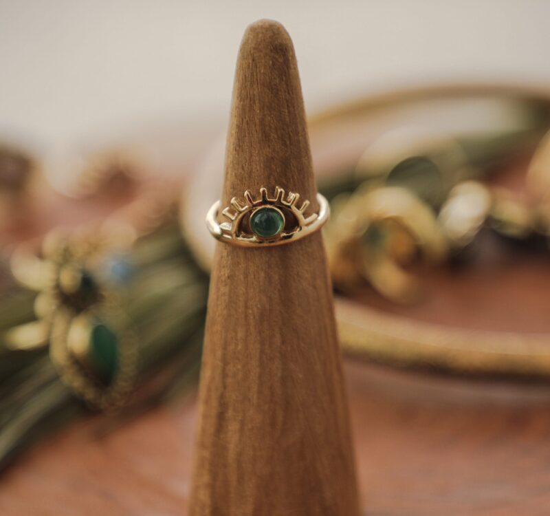 Anello simbolo occhio bohémien