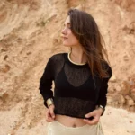 Haut en tricot brise tropicale