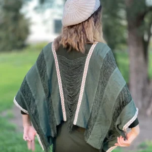 Poncho Hilos de Marfil