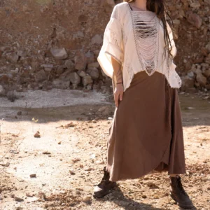 Poncho Hilos de Marfil