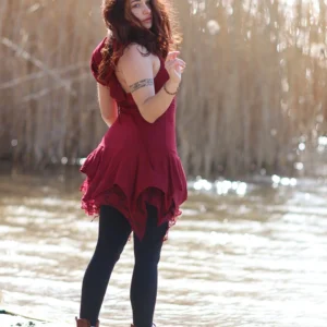 7 Backless Hood Dress