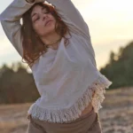 Fringed Cotton Top