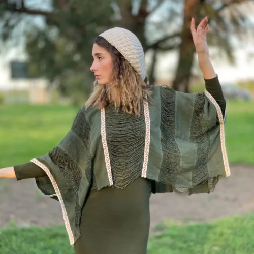 Ivory Threads Poncho
