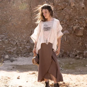 Poncho Hilos de Marfil