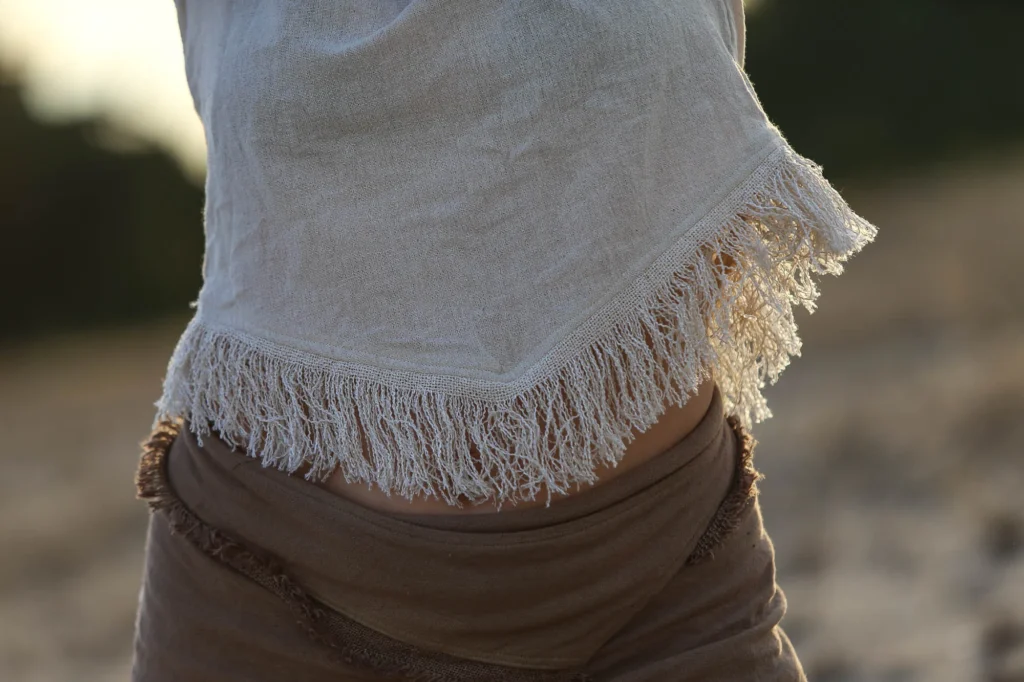 Fringed Cotton Top