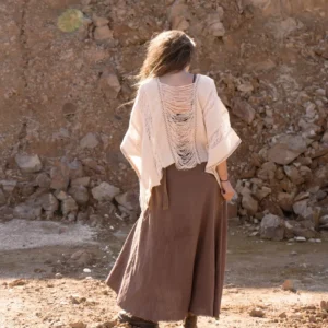 Poncho Hilos de Marfil