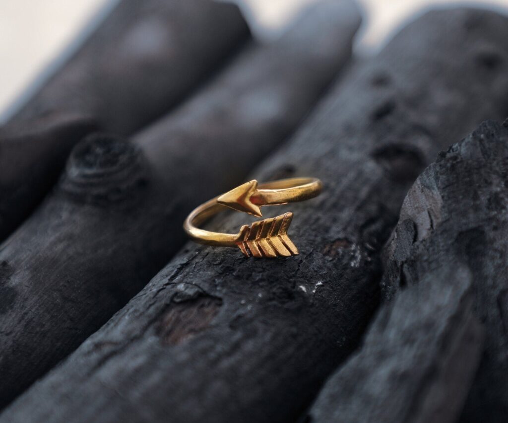 Handcrafted Arrow Wrap Ring