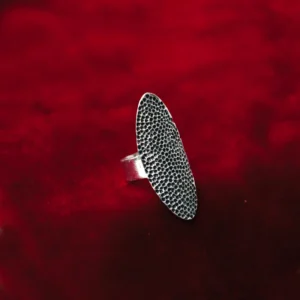 Anillo de escudo martillado