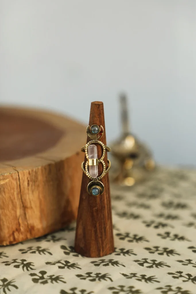Double Sided Moon Ring