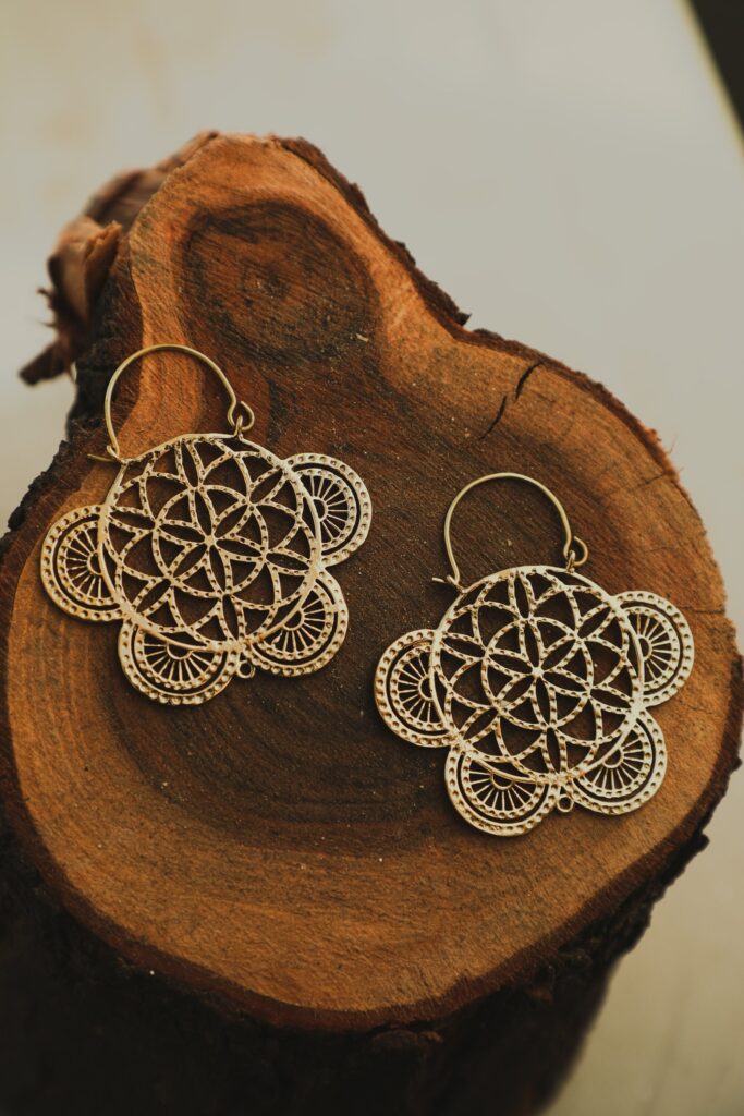 Geometric Butterfly Earrings