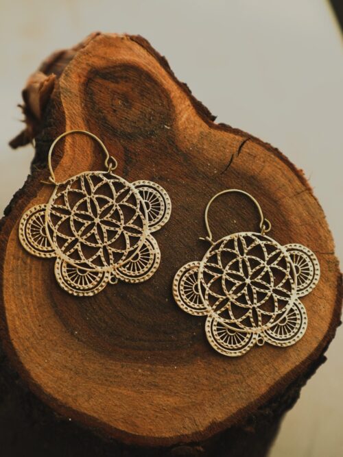 Geometric Butterfly Earrings