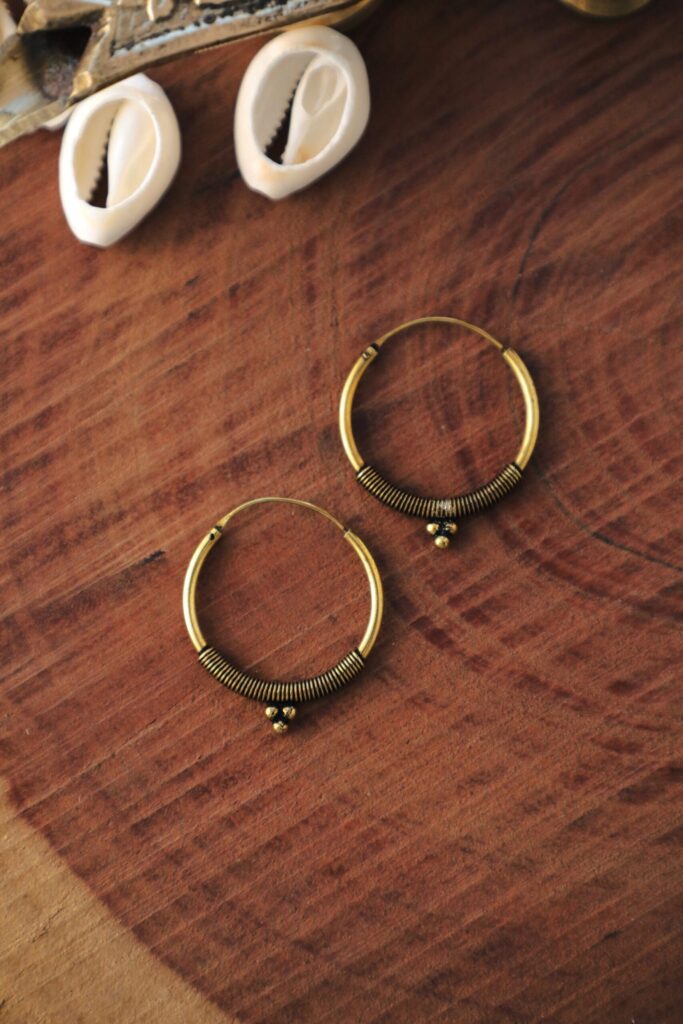 Boucles d’oreilles créoles tribales