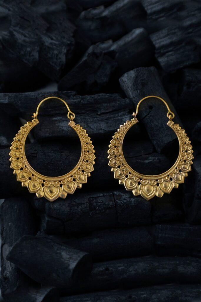 Boucles d’oreilles créoles tribales
