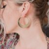 Crescent Hoop Earrings