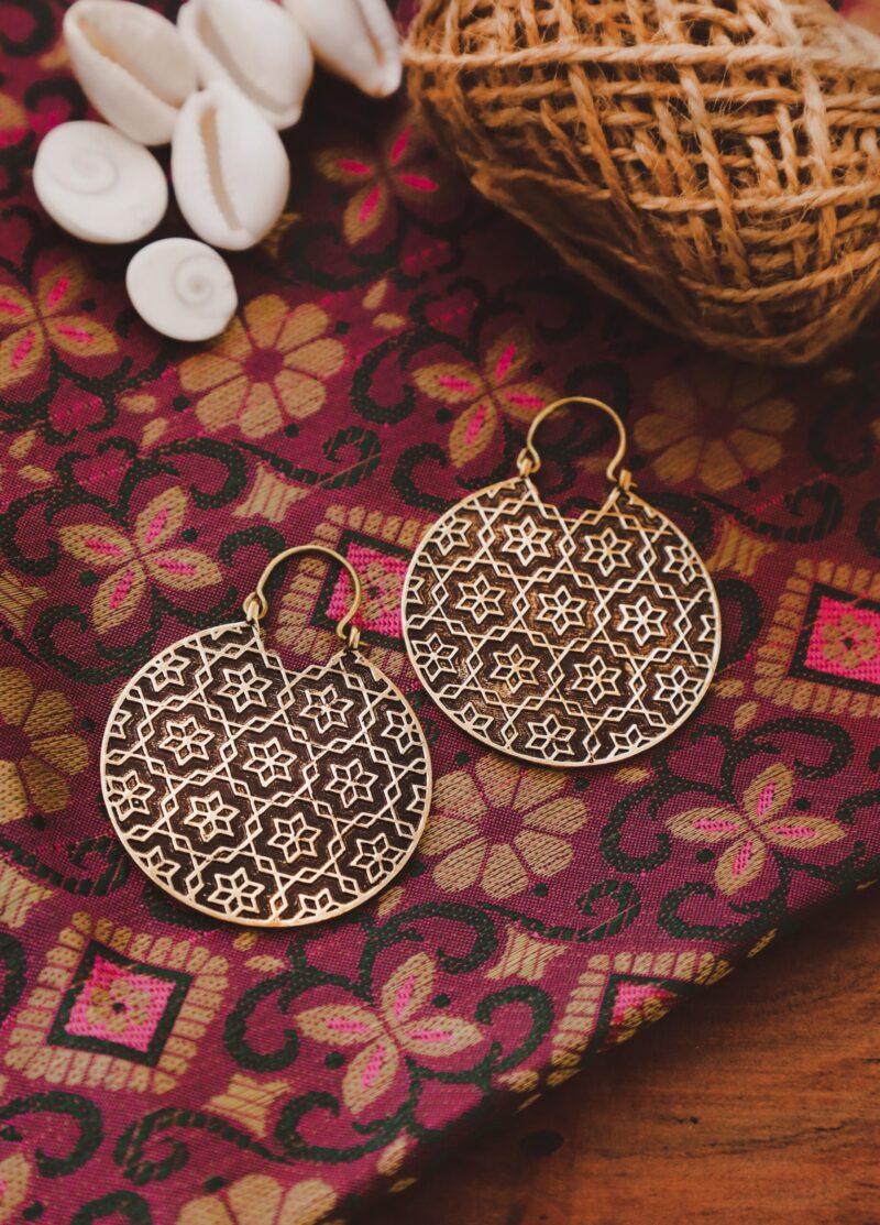 Tribal Hoop Earrings
