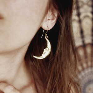 Moon Face Earrings