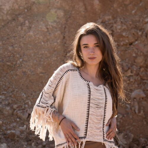Lunar Fringe Poncho