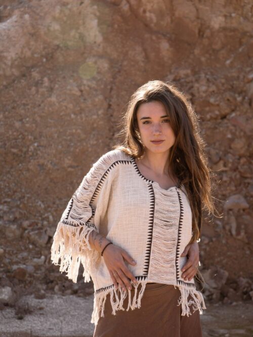 Lunar Fringe Poncho