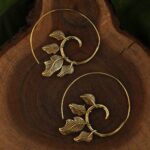 Spiral Leaf earring