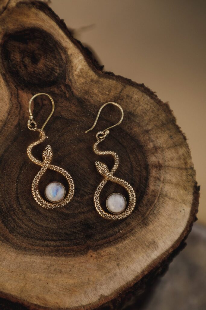 Boucles d’oreilles serpent