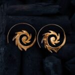 Flame Spiral Earring