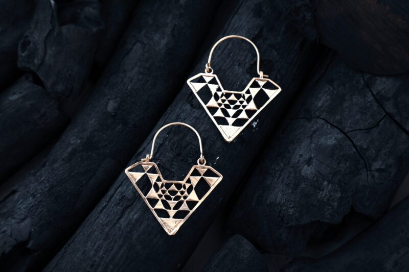 Boucles d’oreilles créoles Sriyantra