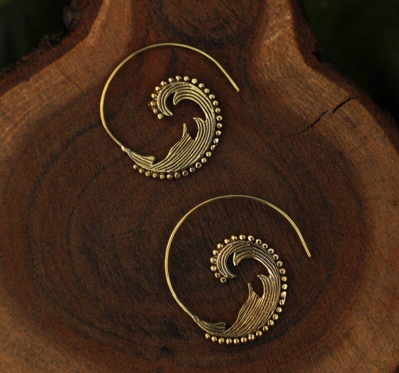 Orecchino a spirale zingara