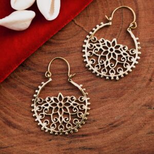 Mandala Lotus Earrings