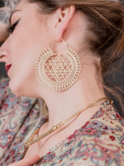 Big Geometric Earrings