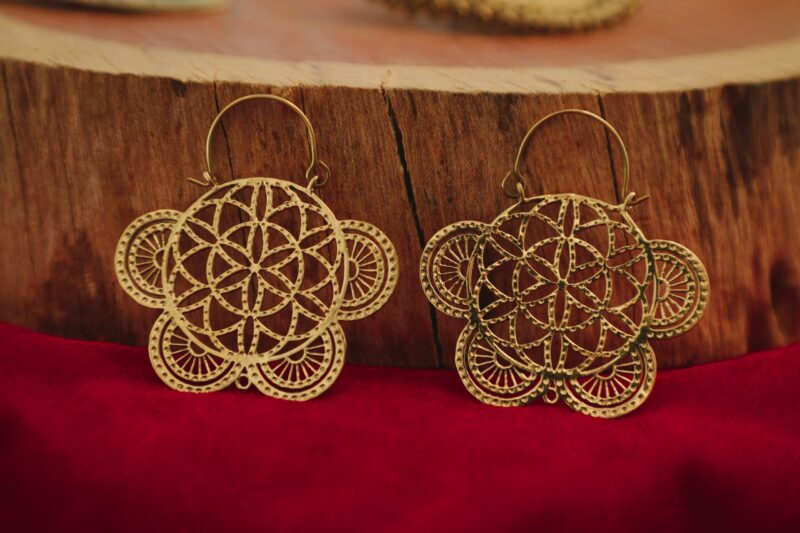 Geometric Butterfly Earrings