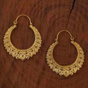 Pendientes de aro tribales