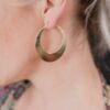 Crescent Hoop Earrings