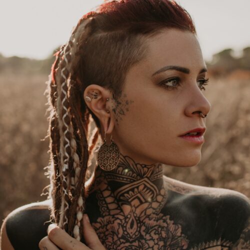 Tribal Hoop Earrings