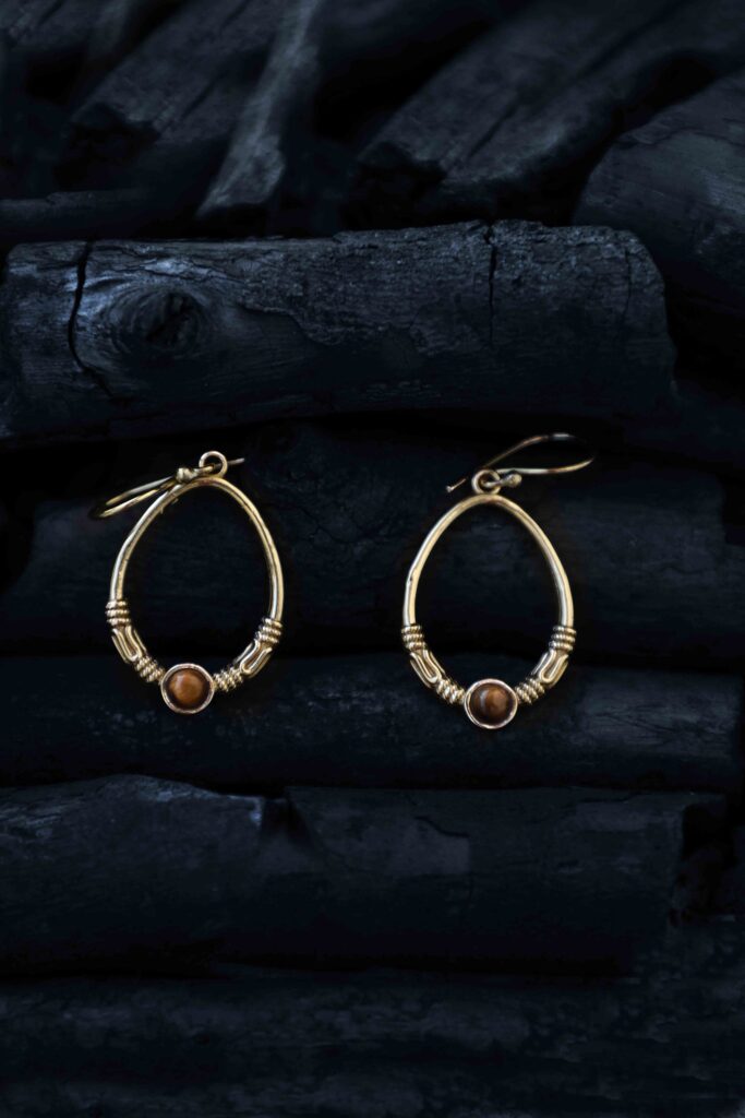 Tiger Eye Earring